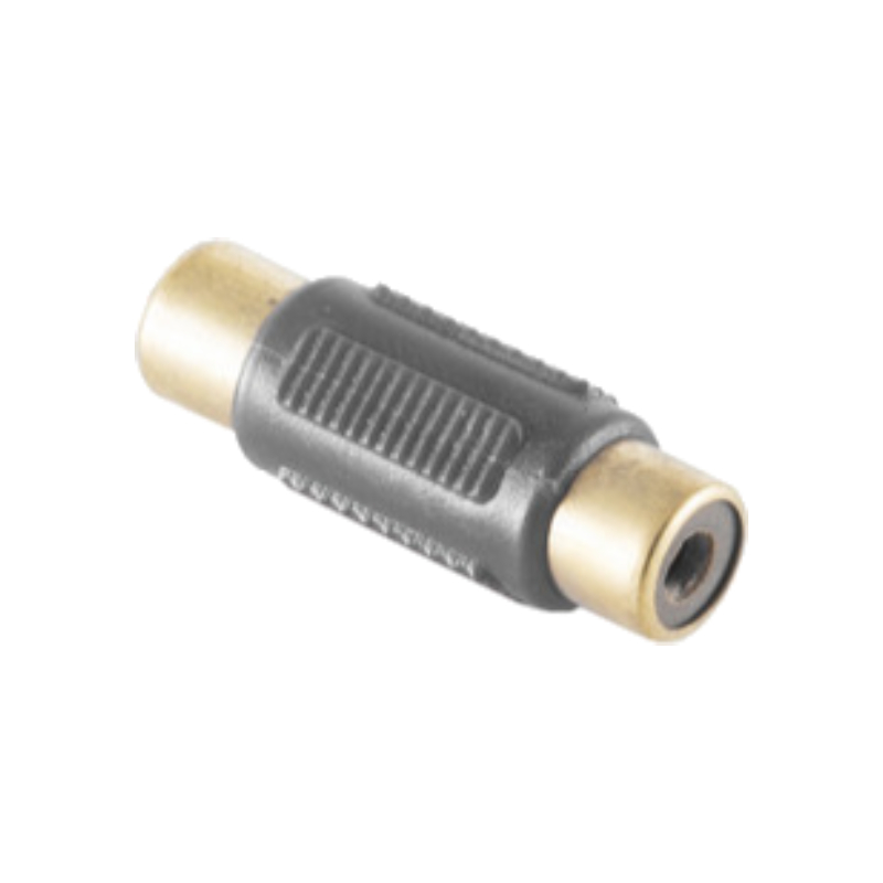 S-Impuls Tulp mono audio koppelstuk - zwart / verguld