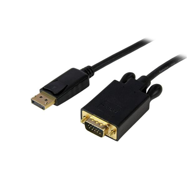 StarTech 3 m lange DisplayPort naar VGA adapter converter kabel - DP naar VGA 1920x1200 - zwart