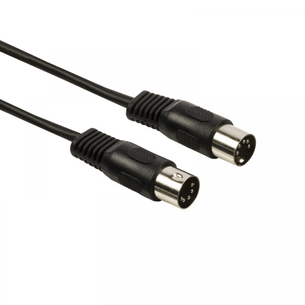 5-pin DIN Kabel - 5 meter - Zwart