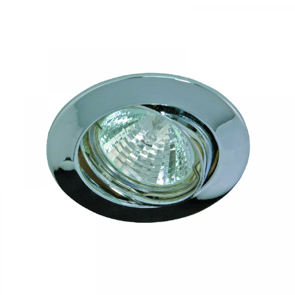 Inbouwspot Armatuur Aluminium - Kantelbaar - Chroom
