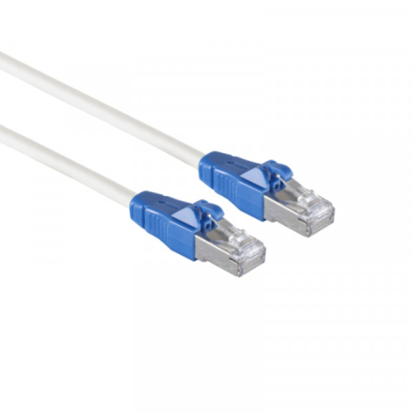 S/FTP CAT6A EasyPull Gigabit Netwerkkabel - CU - 0,5 meter - Wit