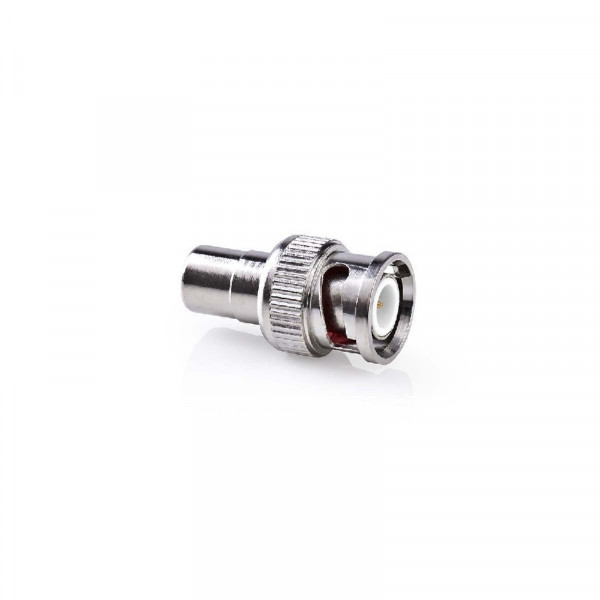 Tulp (v) - BNC (m) Adapter - 50 Ohm - Zilver