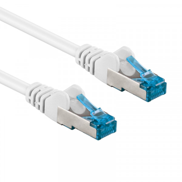 S/FTP CAT6A 10 Gigabit Netwerkkabel - CU - 50 meter - Wit