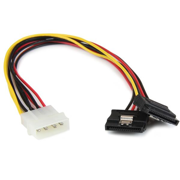 StarTech 4-pin Molex naar 2x SATA Y-Splitterkabel - 0,3 meter