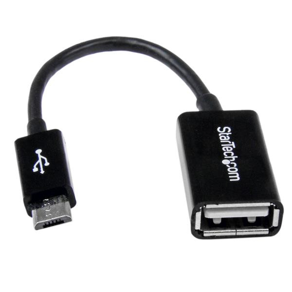 StarTech Micro USB naar USB OTG adapter - M/F - 12 cm USB kabel