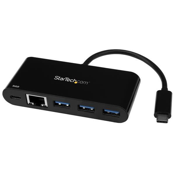 StarTech 3 poorts USB 3.0 hub met Gigabit Ethernet en Power Delivery - USB-C