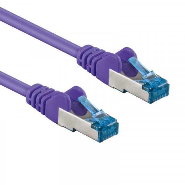 S/FTP CAT6A 10 Gigabit Netwerkkabel - CU - 0,25 meter - Paars