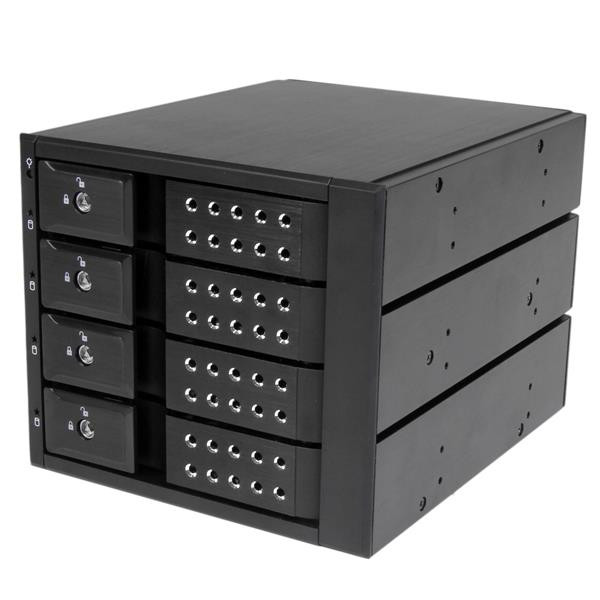 StarTech 4-voudige Hot-swappable Backplane voor 3,5 inch SAS II/SATA III Harde Schijven - 6 Gbit/s