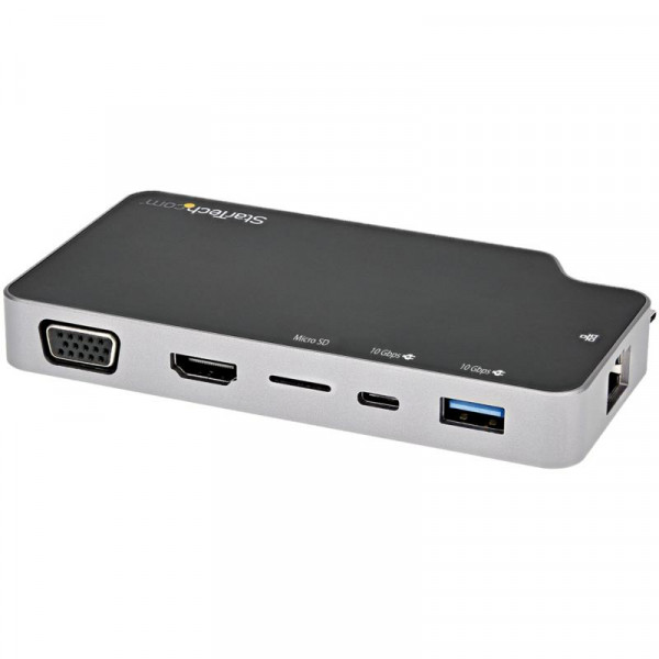 StarTech USB-C Multiport Adapter 10Gbps - HDMI/VGA - MicroSD