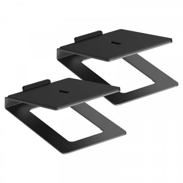 Tafelstandaard set voor Luidsprekers - 180 x 122mm - Tot 10kg - 2 stuks - Zwart