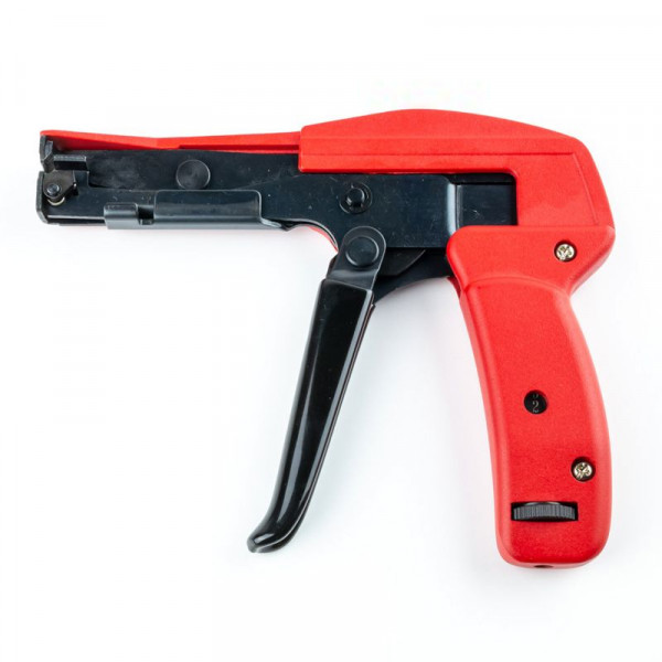 Kabelbindertang - Voor Kunststof binders tot 4,8mm breed - Zwart/Rood
