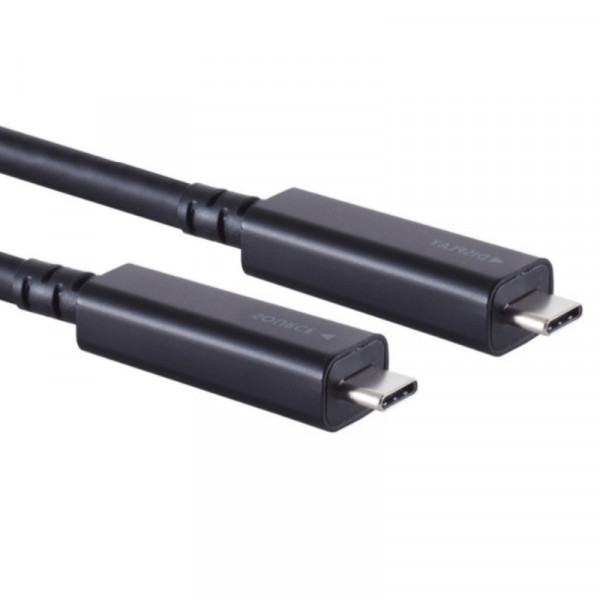 Actieve USB-C Kabel - USB 3.2 Gen 2 - PD 60W - 6 meter - Zwart