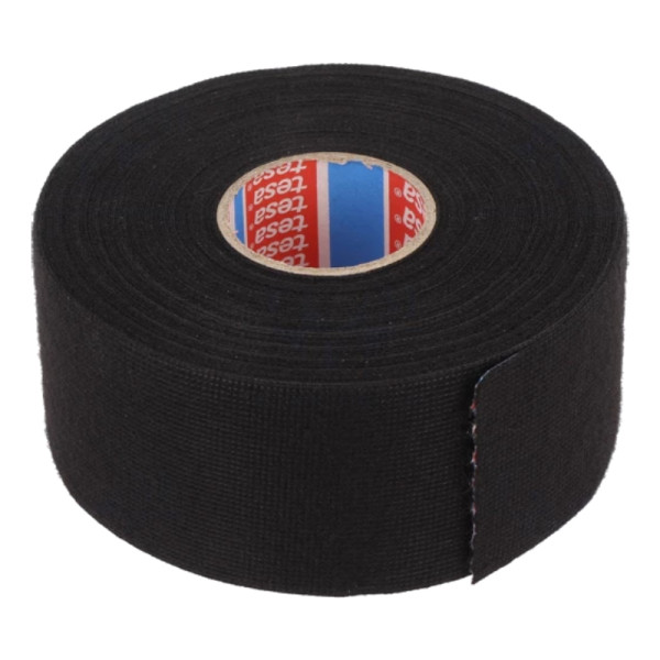 TESA Linnentape PET-wol - 50 mm breed - 300 um dik - Tot 105 graden - 25 meter - zwart