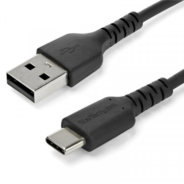 StarTech USB-A naar USB-C kabel - USB 2.0 - TB3 compatible - 1 meter - Zwart