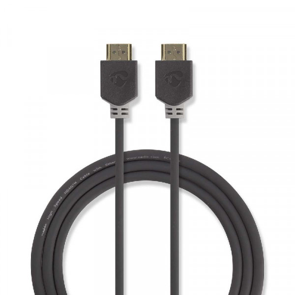 High Speed HDMI kabel met Ethernet 5m Antraciet