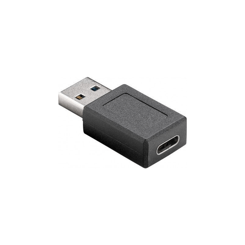 USB A naar USB C adapter zwart - USB 3.0