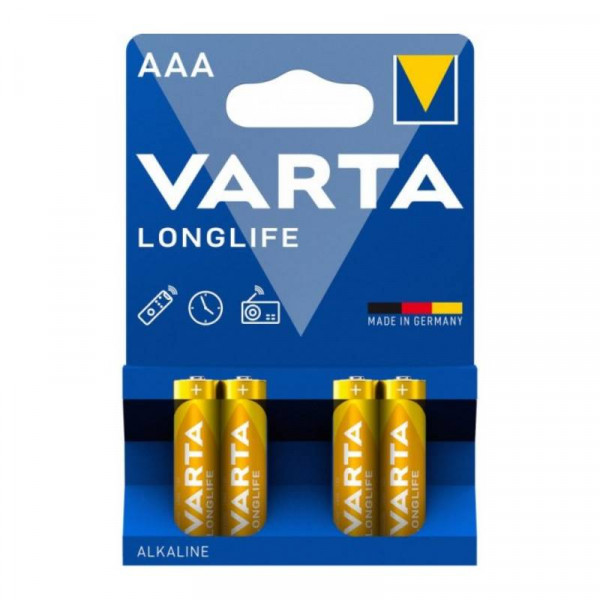 VARTA 4x AAA Batterij - Alkaline Longlife - Energy - 1,5V