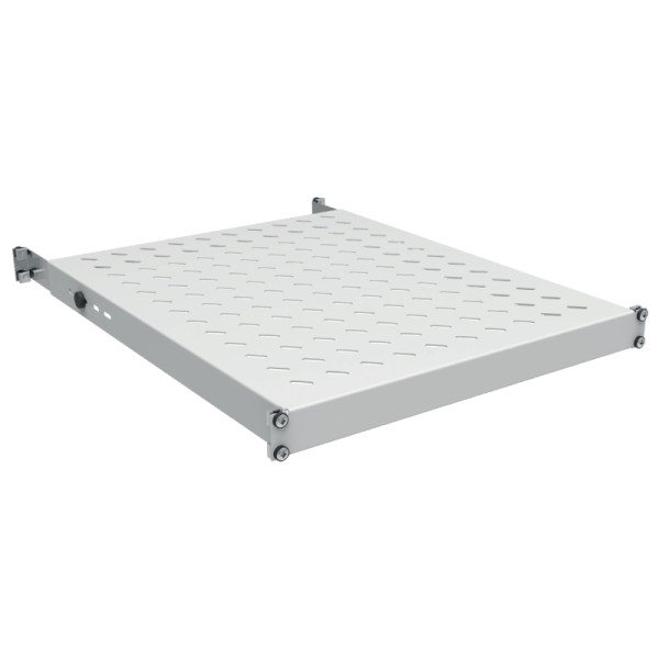19" Legplank - 1U - 750 mm diep - Tot 120kg - Grijs