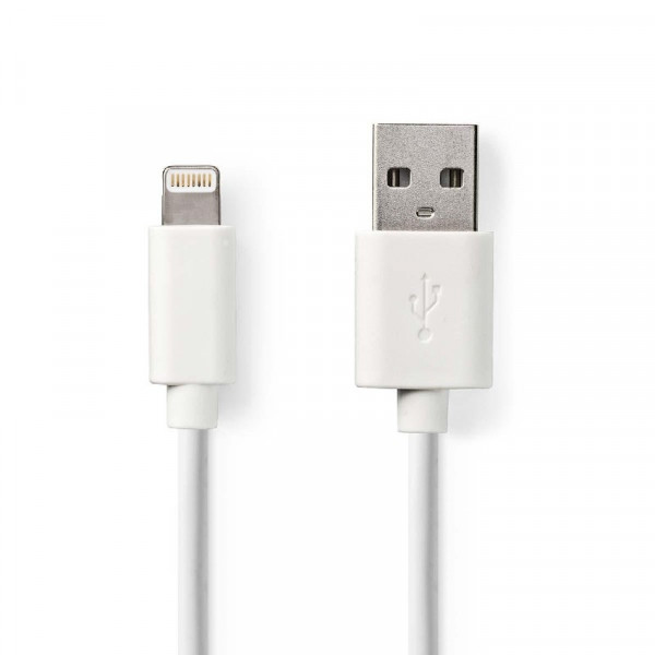 Lightning USB kabel voor Apple iPhone, iPad en iPod 2m Wit