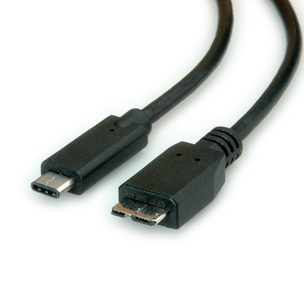 USB C naar Micro USB B kabel - USB 3.1 - zwart 1 meter