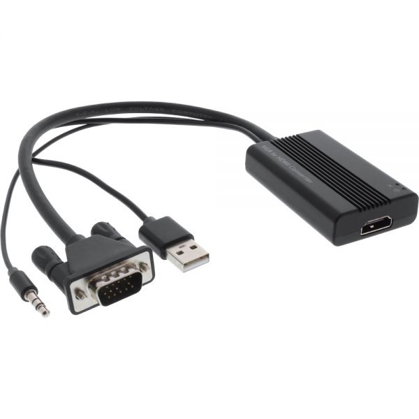 InLine VGA + Audio naar HDMI Converter kabel