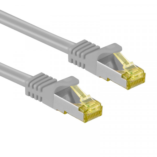 S/FTP CAT7 10 Gigabit Netwerkkabel - CU - 0,25 meter - Grijs