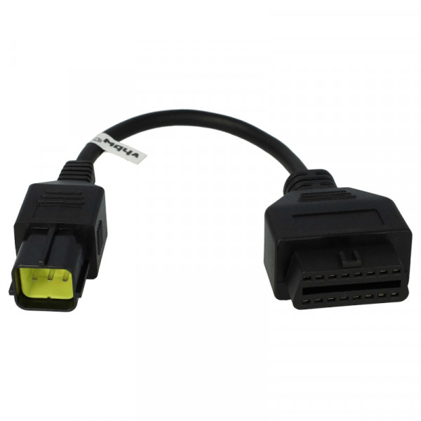 OBD2 Adapterkabel voor Husqvarna motoren - 6 naar 16-pins - 0,3 meter - Zwart