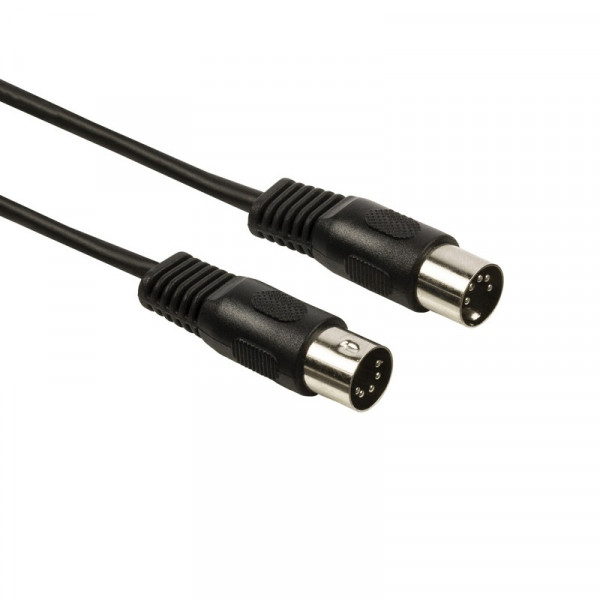 5-pin DIN Kabel - 2 meter - Zwart