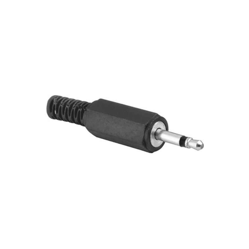 Soldeerbare 2,5mm Mono Jack Connector (m) - Zwart