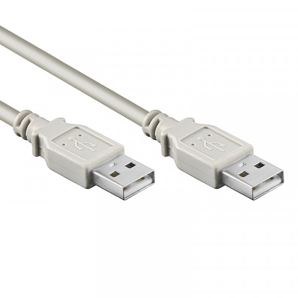 USB-A Kabel - USB 2.0 - 3 meter - Grijs