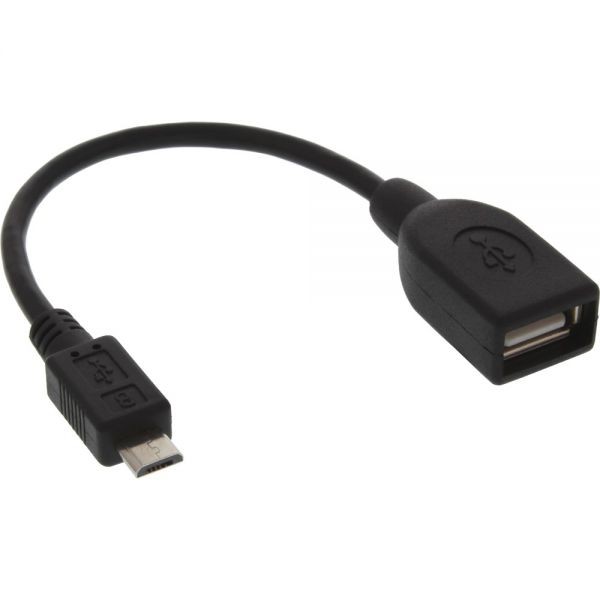 InLine 31606 USB-kabel 0,15 m USB A Micro-USB B Zwart