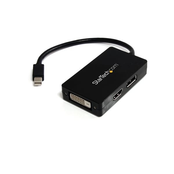 StarTech A/V-reisadapter: 3-in-1 Mini DisplayPort naar DisplayPort DVI- of HDMI-converter