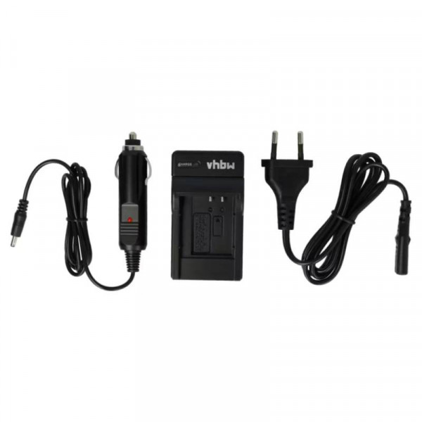 Accu oplader voor Pentax Optio RZ10, RZ18 en diverse WG - Met 12V plug - Zwart