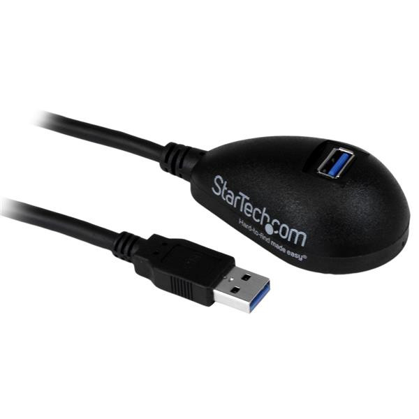 StarTech 1,5 m zwarte Desktop SuperSpeed USB 3.0 verlengkabel - A naar A M/F