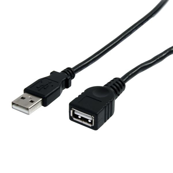 StarTech 1,80m USB 2.0 Verlengkabel A naar A - Zwart M/F