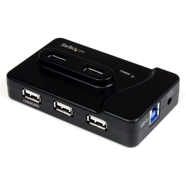 StarTech 6-poort USB 3.0/2.0 Combo Hub met Oplaadpoort