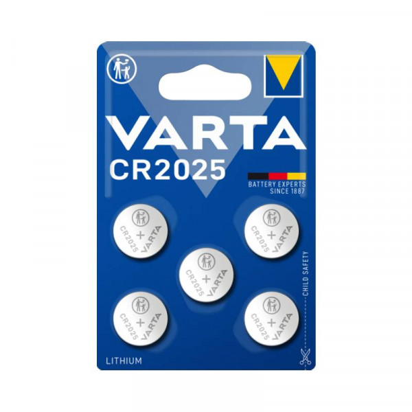 VARTA 5x CR2025 Batterij - Lithium - 3V