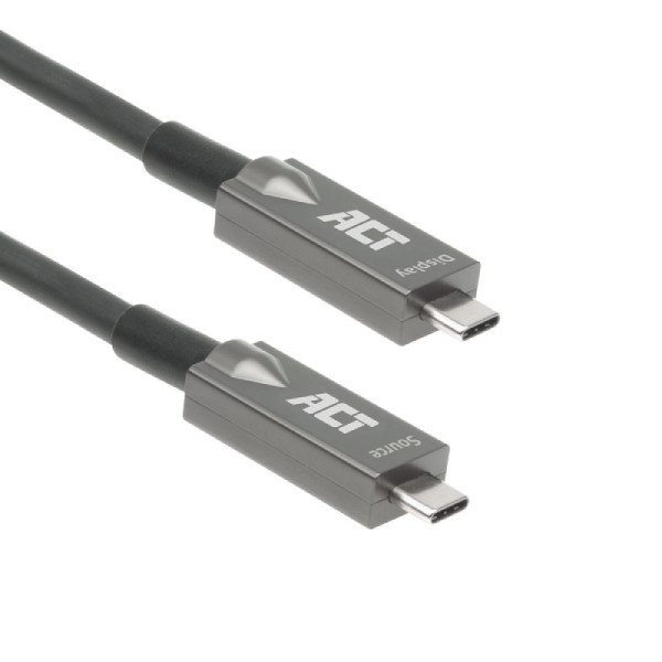 Moreel onderwijs eiland Medewerker ACT Actieve USB-C Kabel - USB 3.2 Gen 2 - 10 meter - Zwart