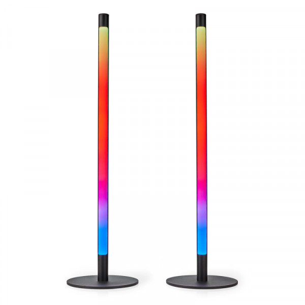 Slimme Wifi Set Sfeerlampen - 0,55 meter hoog - 10W - RGB en Wit 2700K - 6500K - Wit - 2 stuks