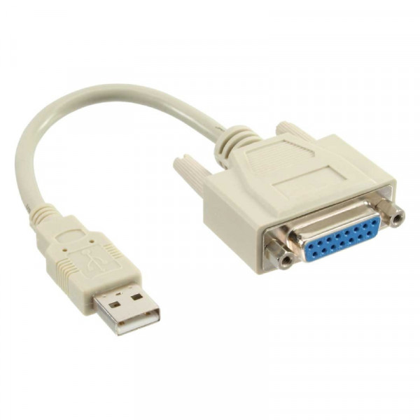 USB - DB15 passieve verloopkabel 0,2m