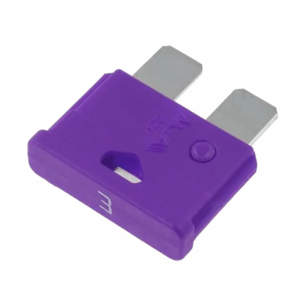 Autozekering - 3 Ampere - Paars - 10 stuks