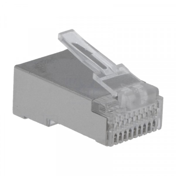 RJ50 Stekker - Per stuk - 10P10C - Afgeschermd - Transparant