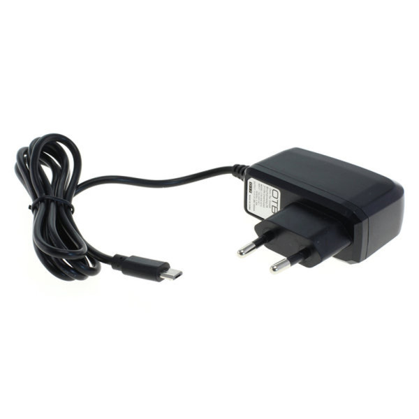 Voedingsadapter - Micro USB-B - 5V - 1A - 5W - 1,1 meter - Zwart