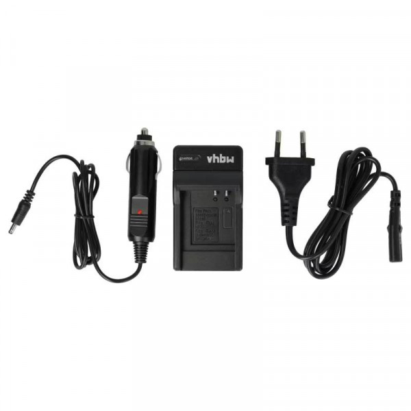 Accu oplader voor Pentax Optio X90 en MX-1 - Met 12V plug - Zwart