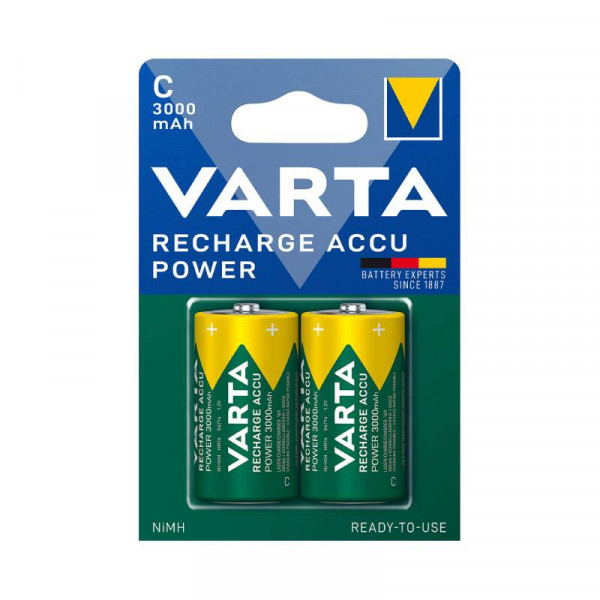 VARTA 2x C Batterij - Oplaadbaar - NiMH - 3000mAh