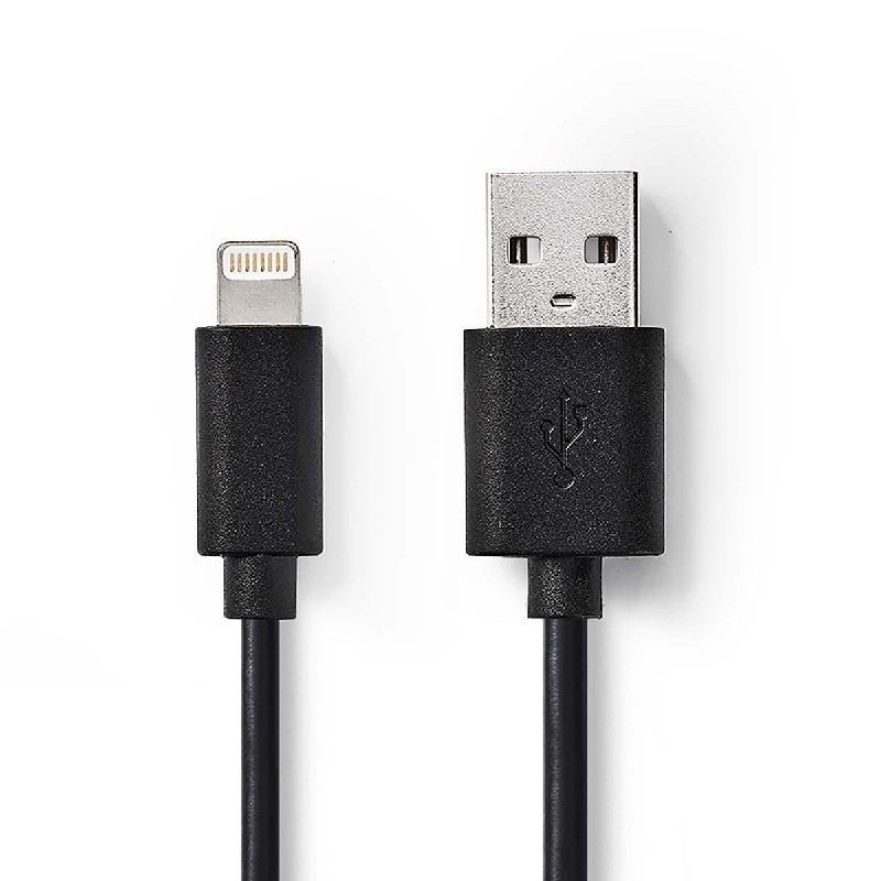 Samuel Avondeten zwaan Lightning USB kabel voor Apple iPhone, iPad en iPod 2m Zwart