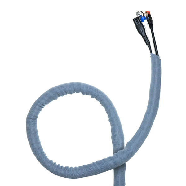 Cavus Kabelsok - 10 mm - Zelf Wikkelend - 1,5 meter - Grijs