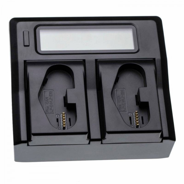 Tweevoudige Accu oplader voor Canon LP-E4 en Canon LP-E19 Accu's - Zwart