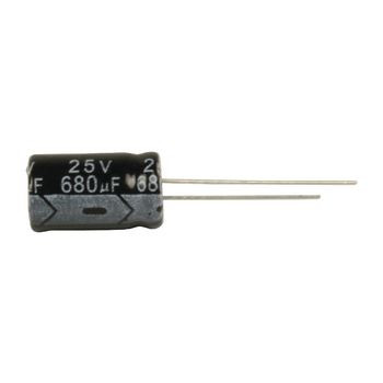 Elektrolytische Condensator 680 uF 25 VDC