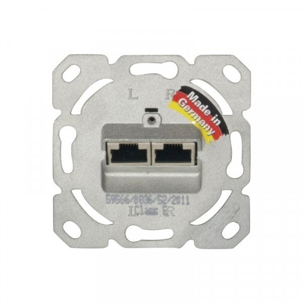 Opus CAT6 Inbouwdoos - 2x RJ45 - Wit